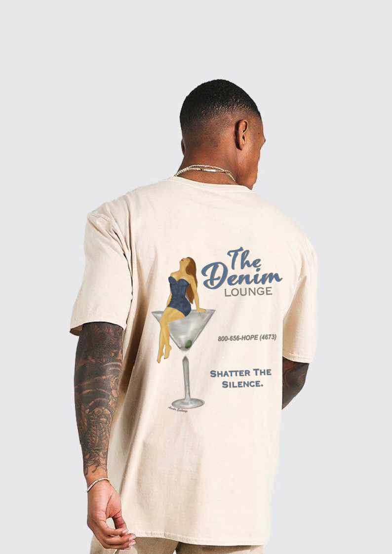 The Denim Lounge Tee - Natural