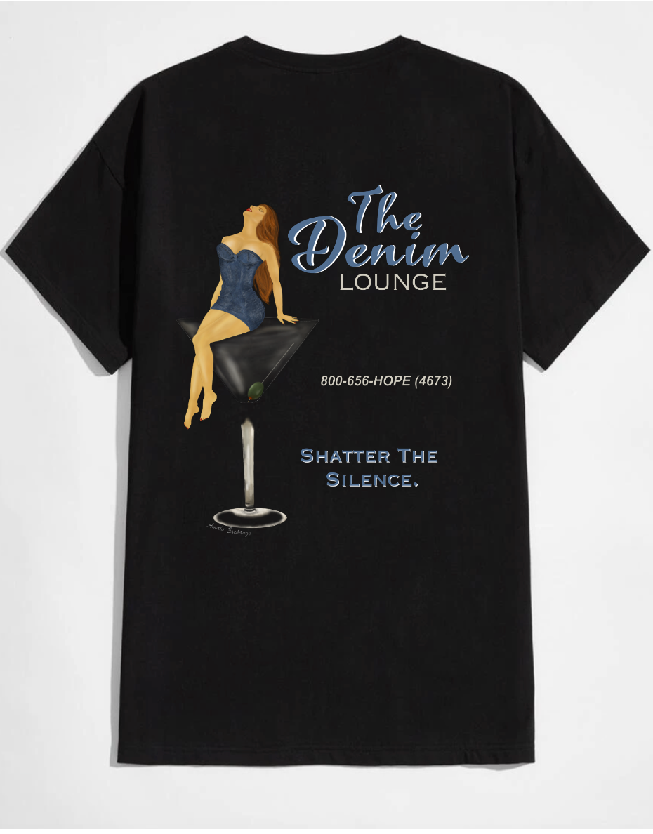 The Denim Lounge Tee - Black